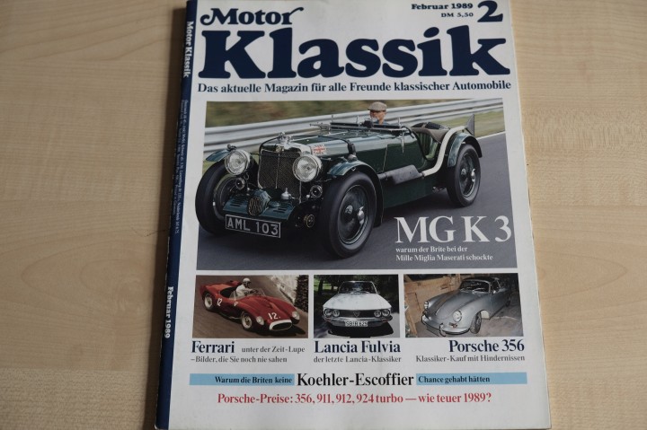 Deckblatt Motor Klassik (02/1989)